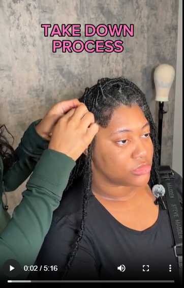 How to take down Crochet Locs