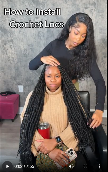 How to install Crochet Locs